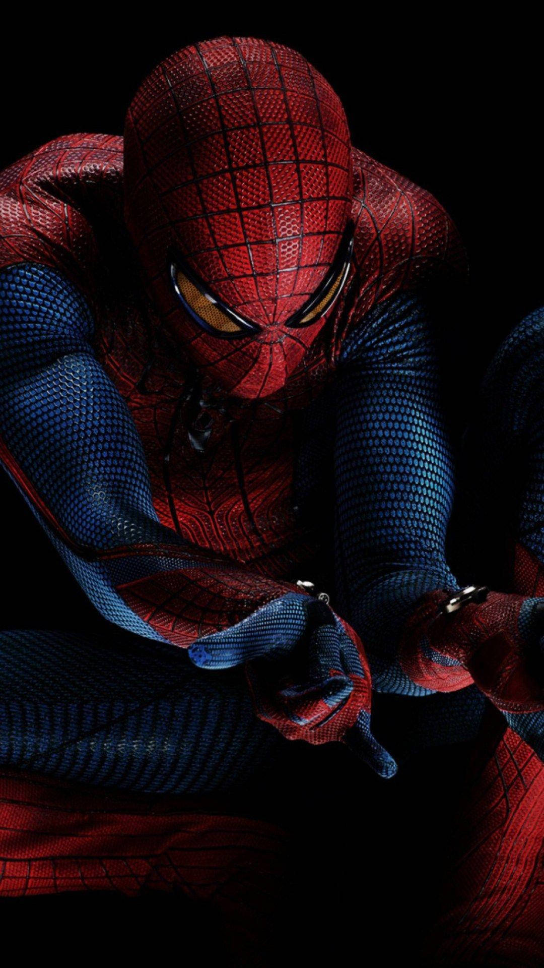 Spider-man Shooting Webs Superhero Iphone Background