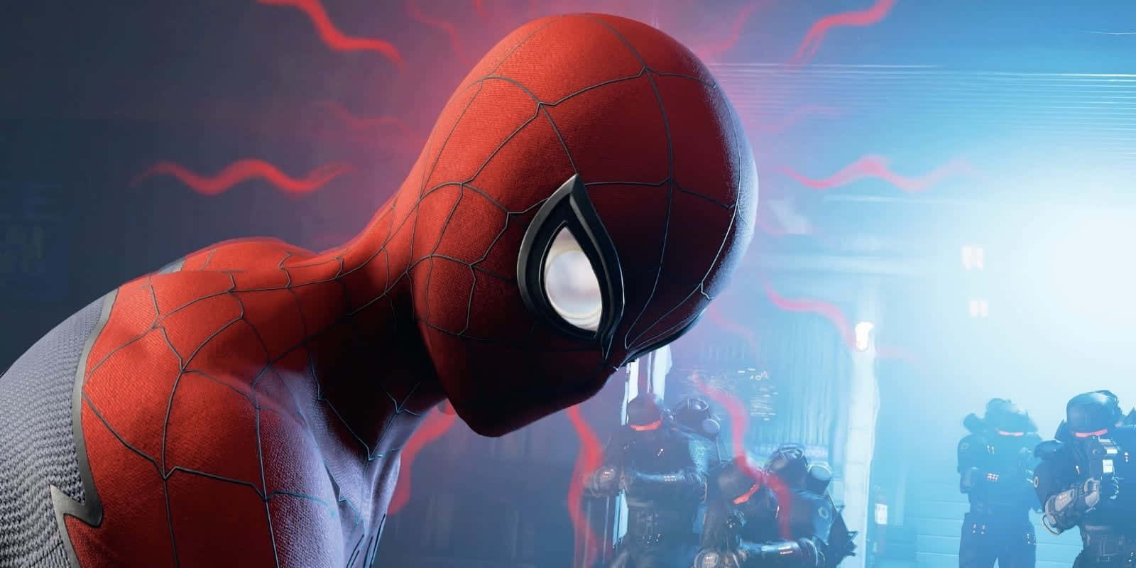 Spider-Man using his Spider Sense abilities Wallpaper