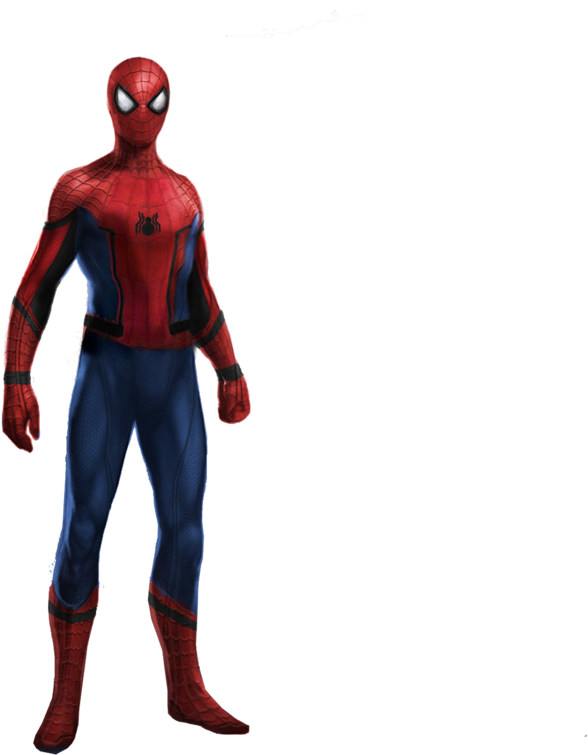 Spider Man Standing Pose PNG