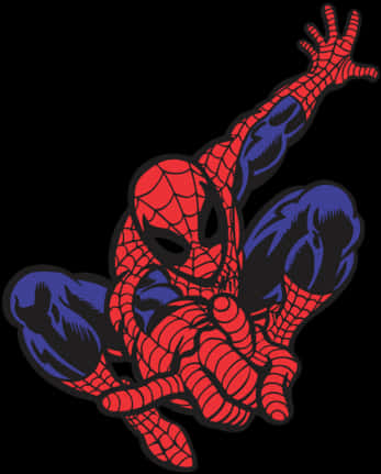 Spider Man Swinging Action PNG