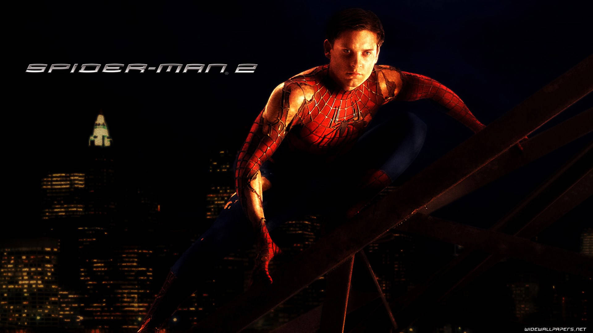Download Tobey Maguire In Ripped Spider-Man Suit Wallpaper