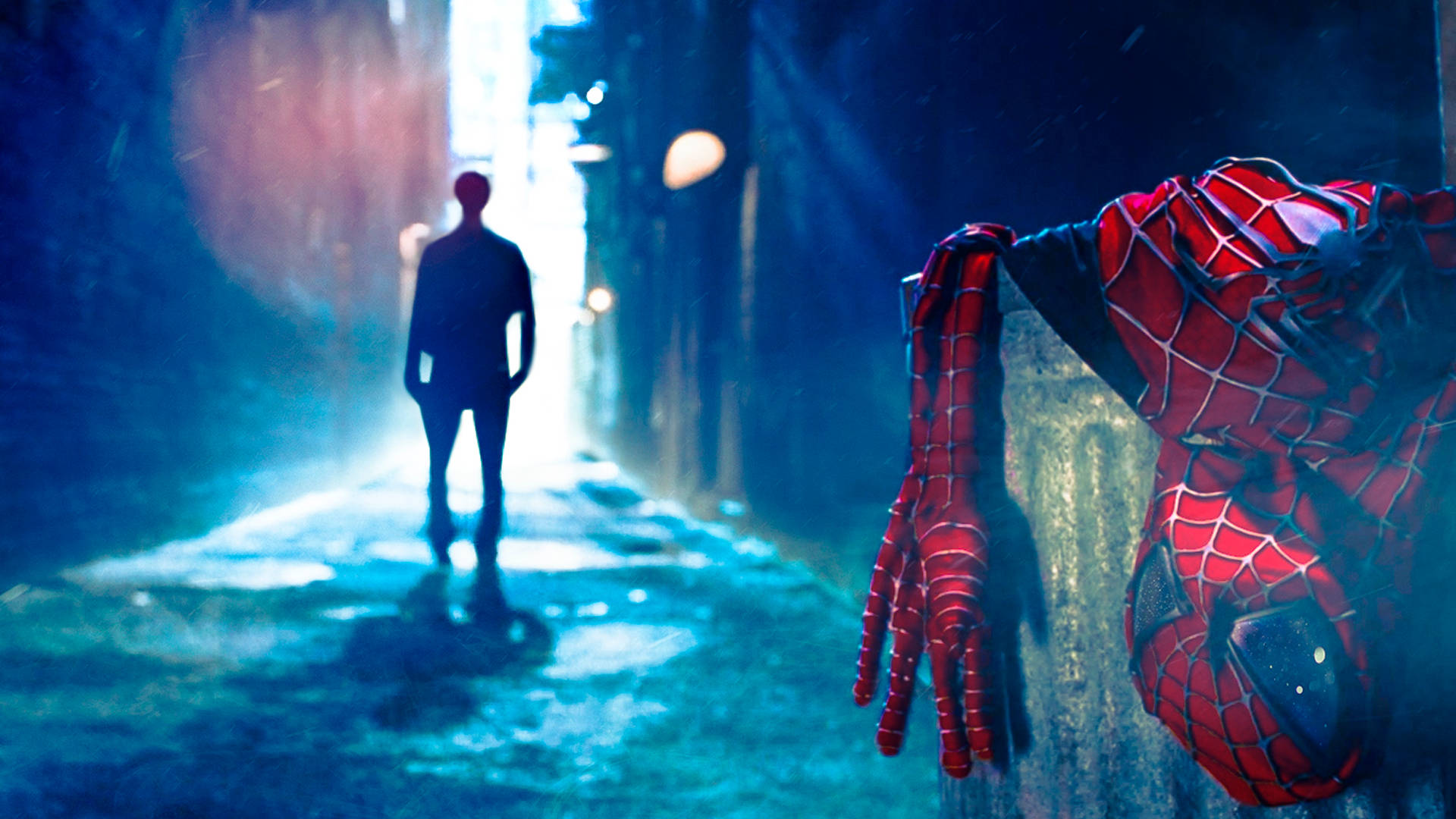 Spider Man Tobey In An Alley Wallpaper
