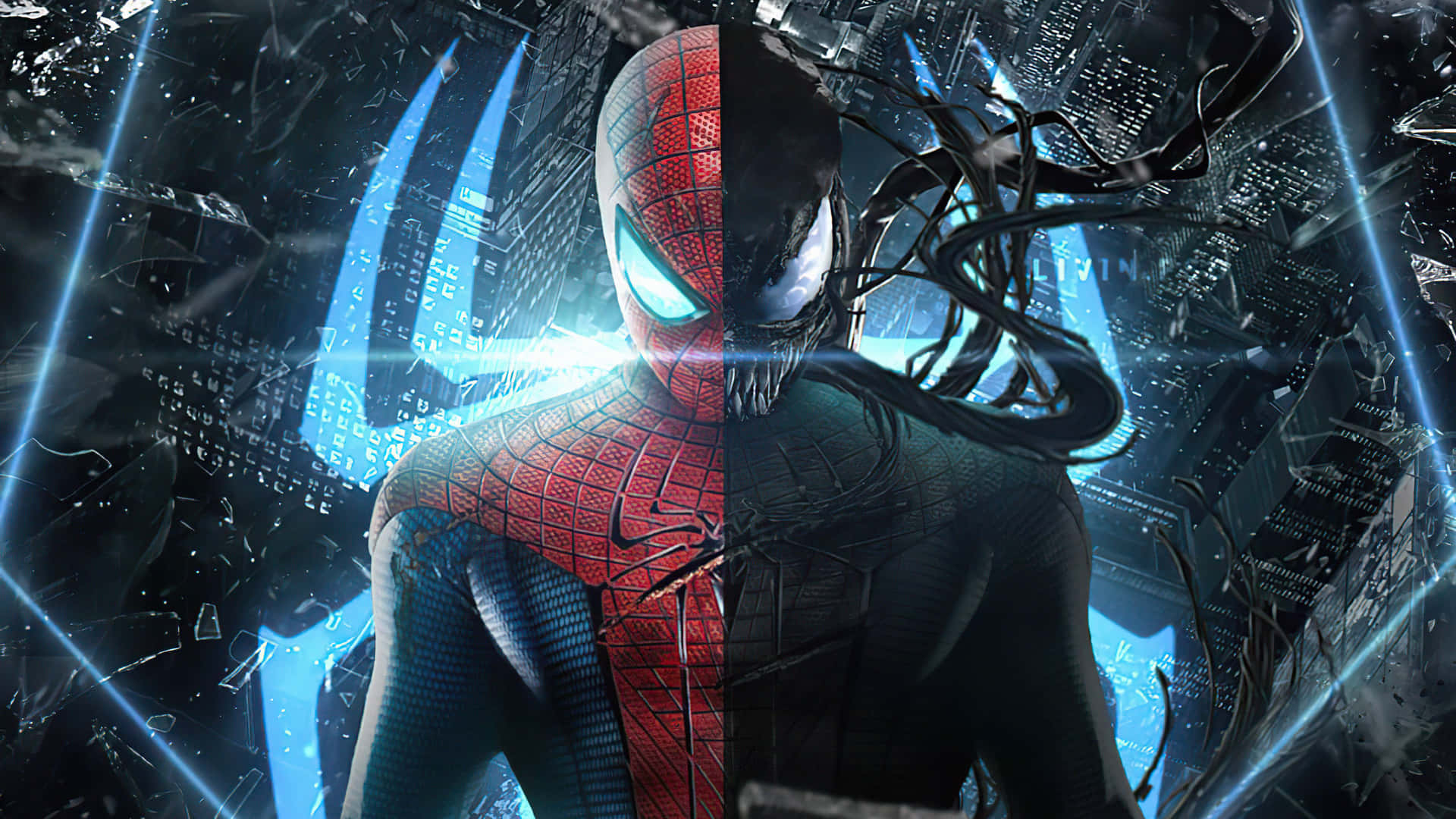 Den Spider Man Trilogi - De Amazing, Spectakulære og Ultimate Eventyr af Peter Parker. Wallpaper