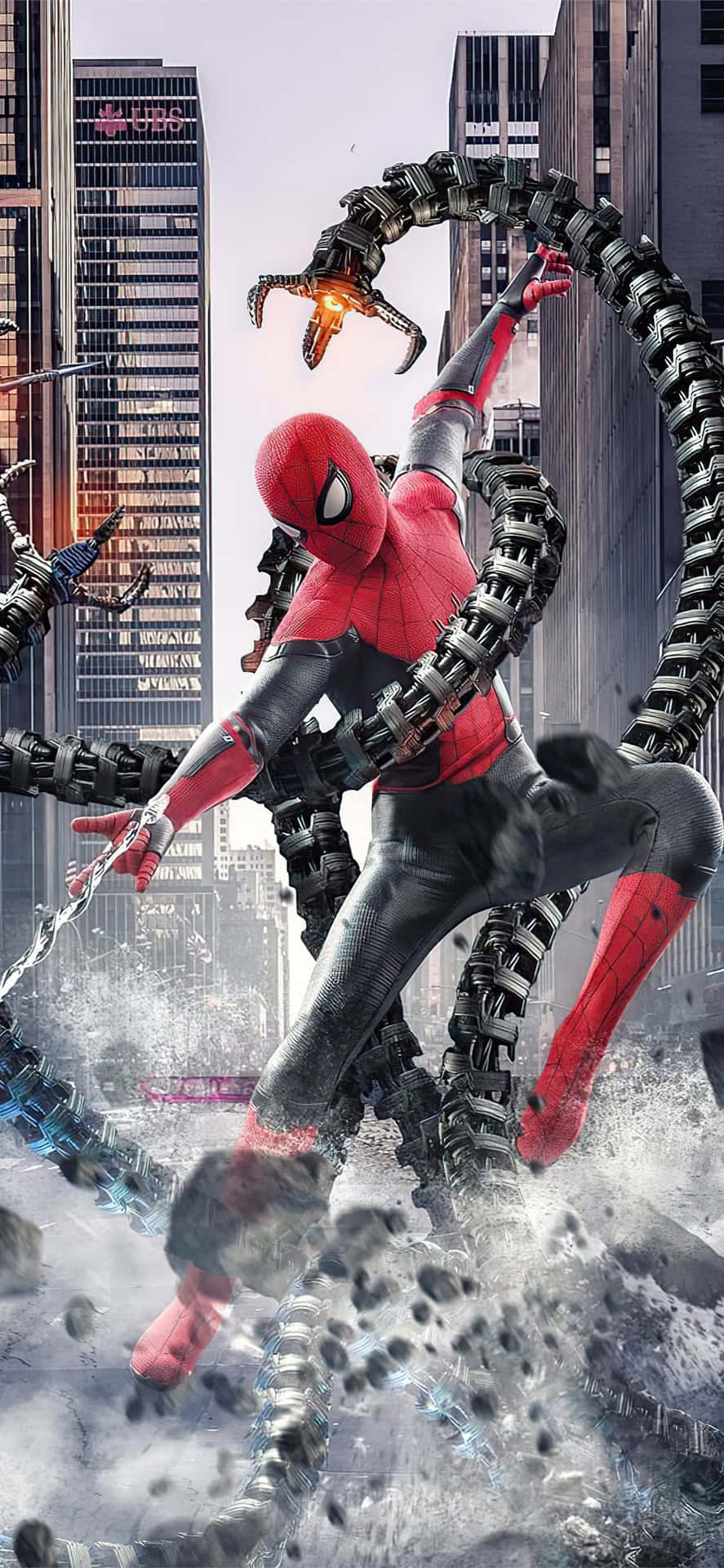 Spider Man Trilogy Fighting Octavia Wallpaper