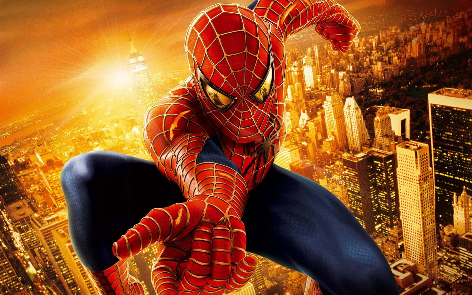 Spider Man Trilogy Shoots Web Close Up Wallpaper
