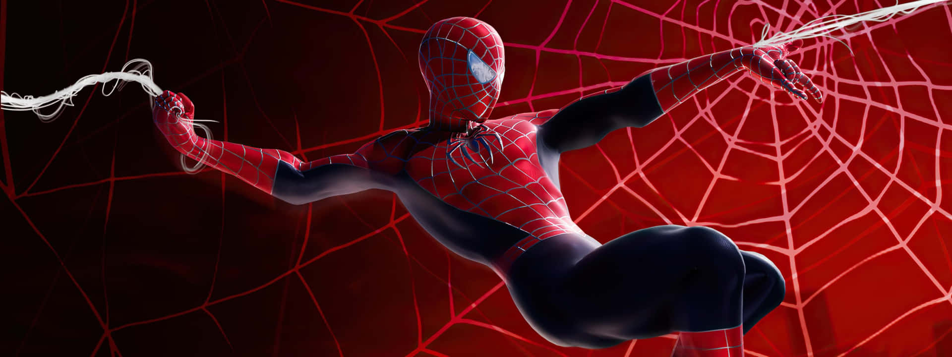 Spider Man ind i edderkoppen web tapet Wallpaper