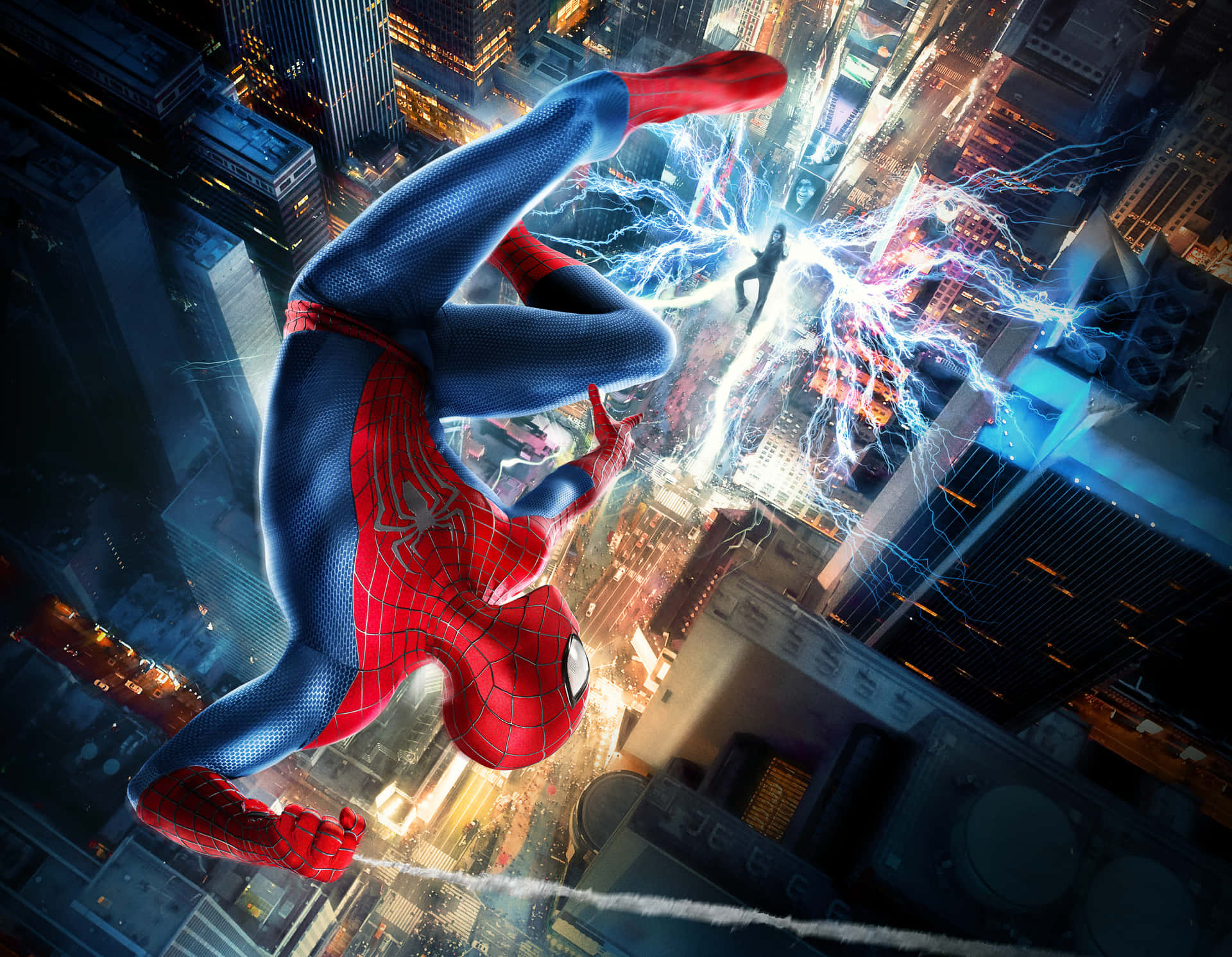 Spider Man Trilogy Fighting Electro Wallpaper