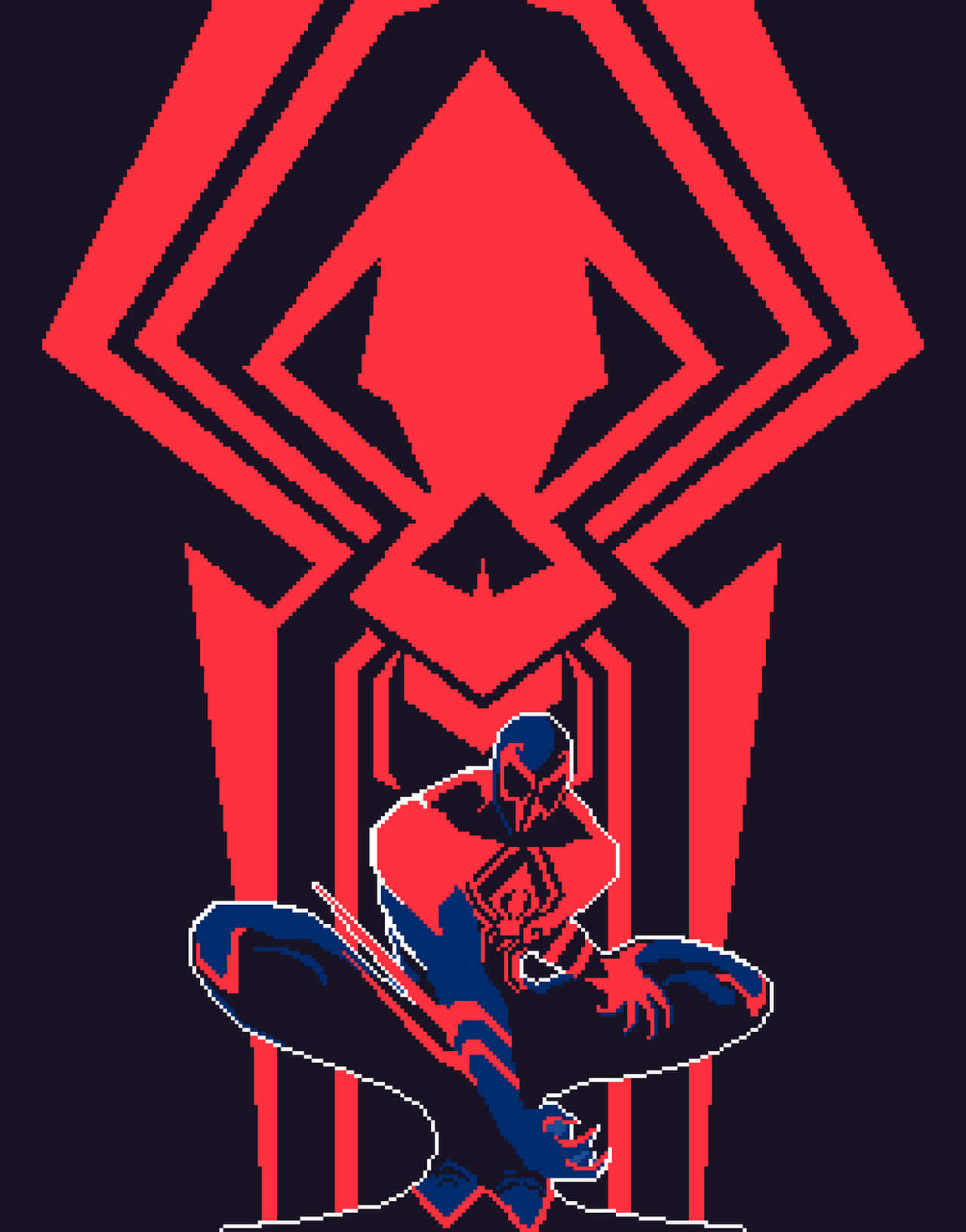 Spider Man2099 Pixel Art Wallpaper