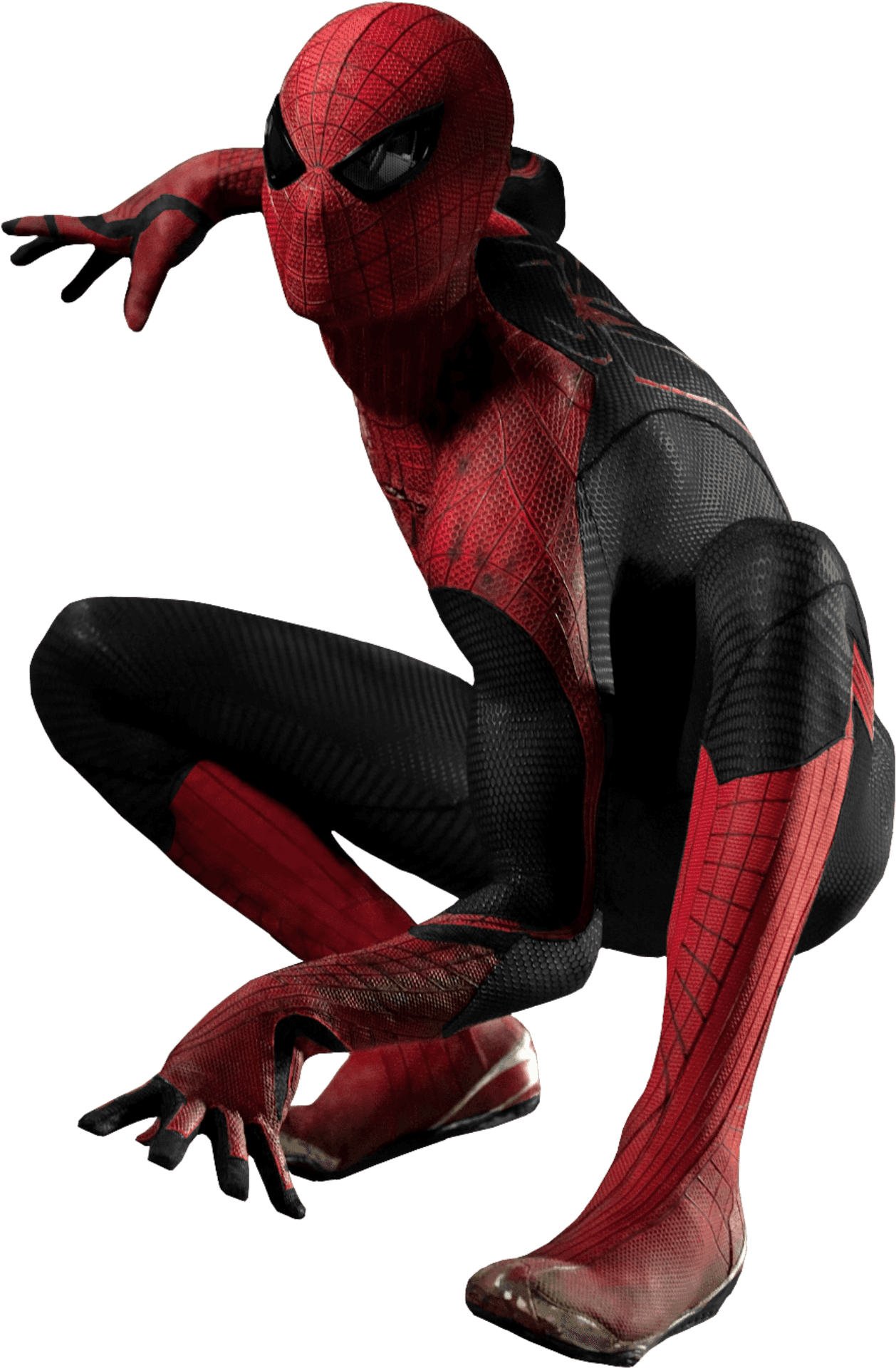 Download Spider Man_ Crouching_ Pose | Wallpapers.com