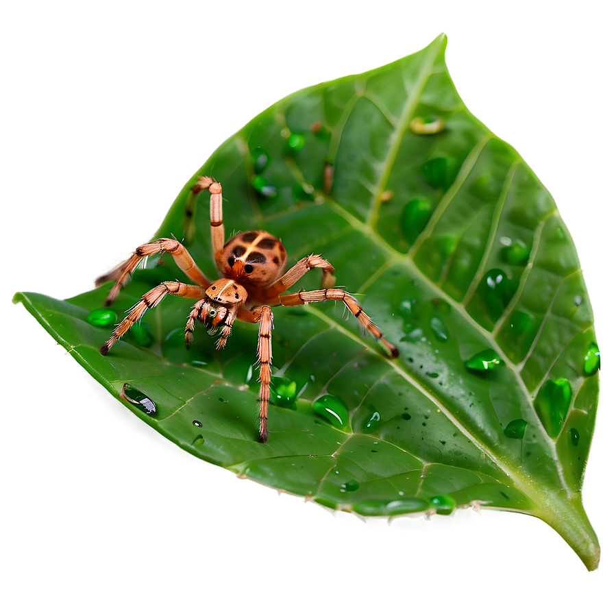 Download Spider On Leaf Png 21 | Wallpapers.com