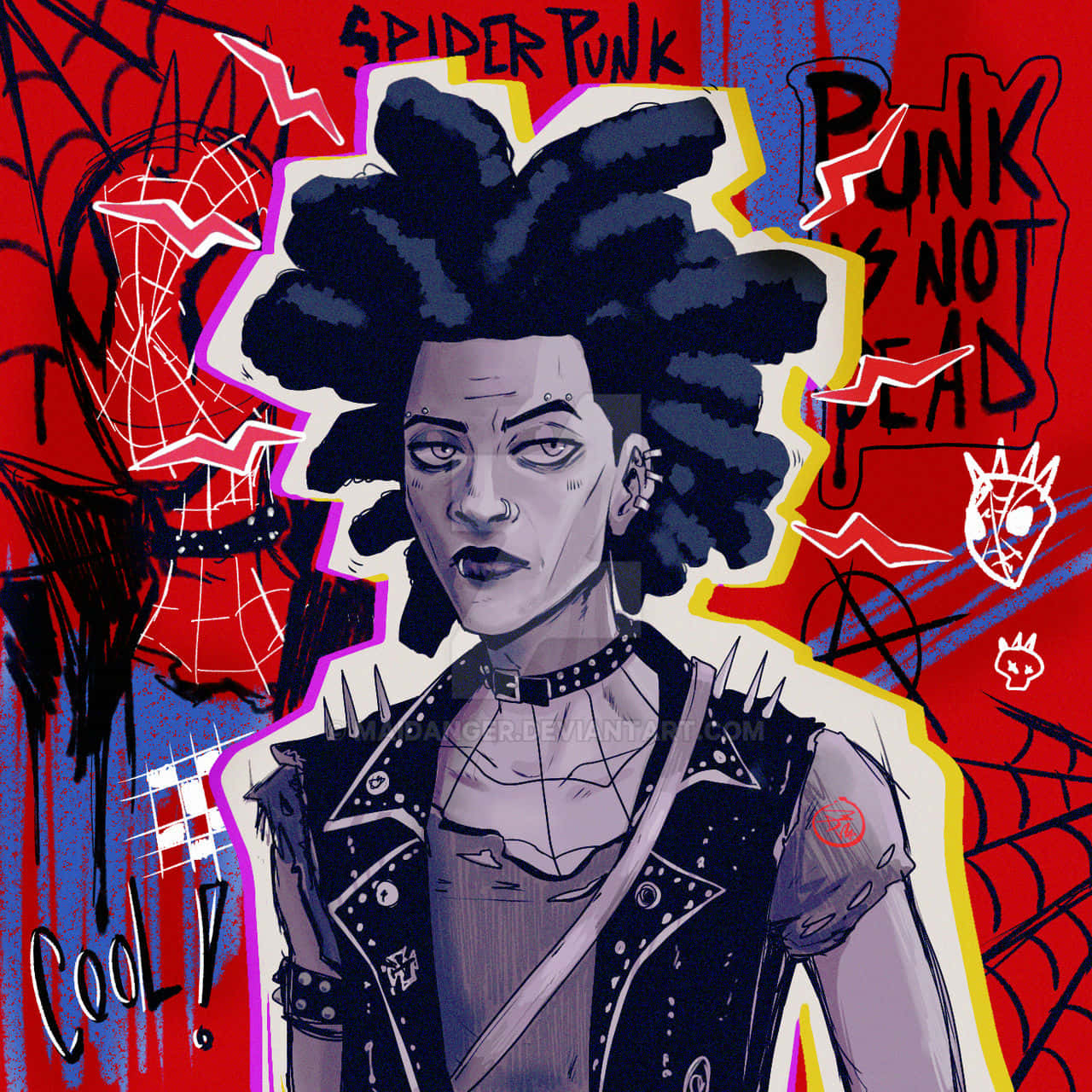 Spider Punk Artwork Wallpaper