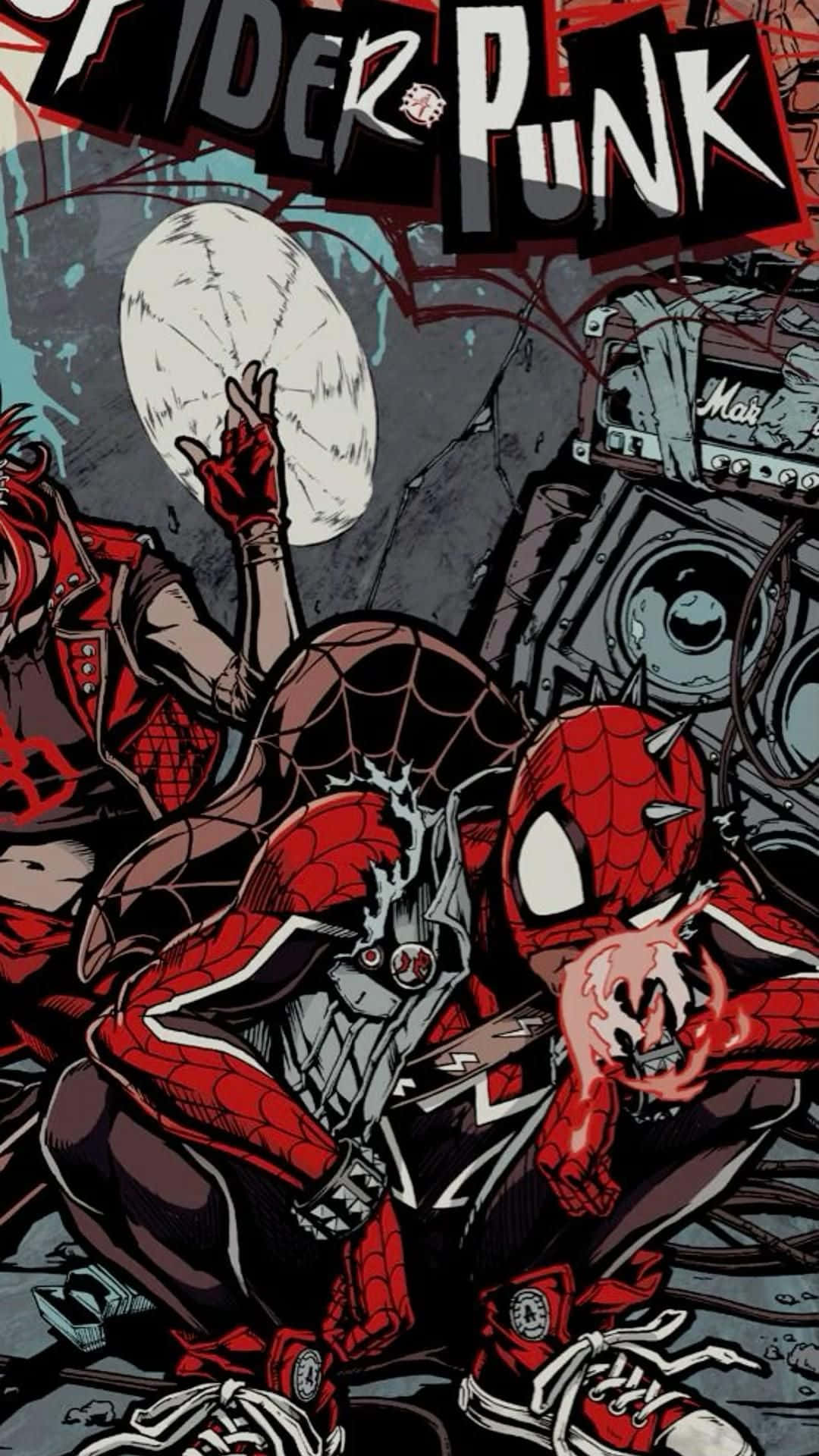 Spider Punk_ Comics_ Style Wallpaper