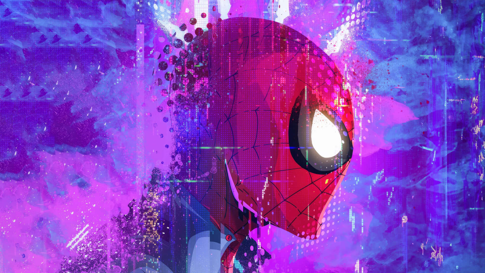 Spider Punk Vibrant Artwork Wallpaper
