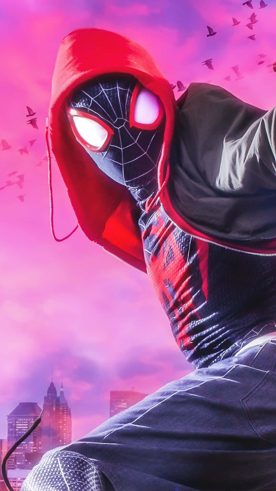 Spiderverse Spiderman Pfp (imagen De Perfil O Foto De Perfil De Spiderman Del Spider-verse) Fondo de pantalla