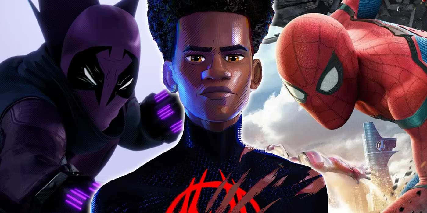 Spider Verse Trio Heroes Wallpaper