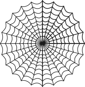 Spider Web Silhouette PNG