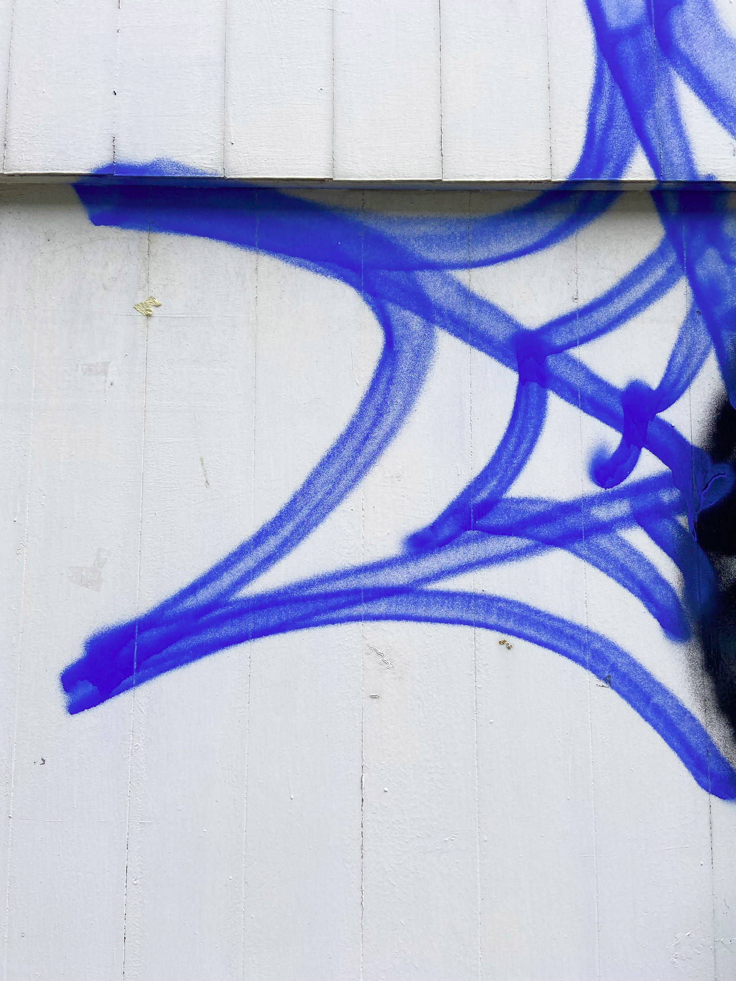 Edderkop geværmaleri æstetisk blå Iphone Wallpaper