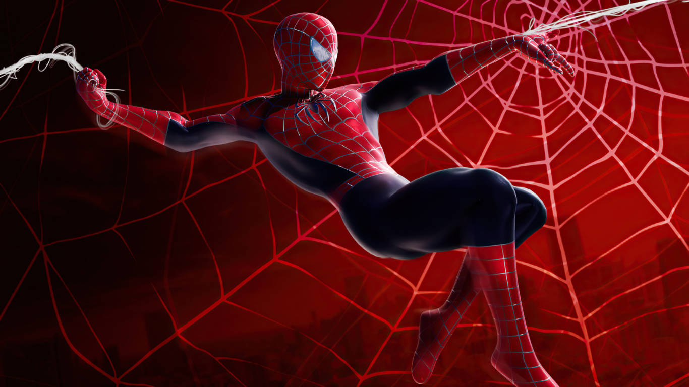 Slåtill Med Spiderman På Ditt Datorskärmsbakgrund Eller Mobilskärmsbakgrund! Wallpaper
