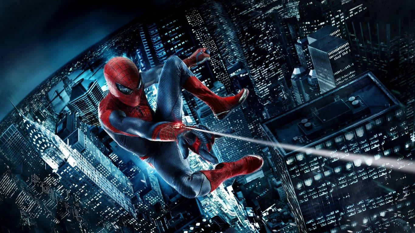 Spiderman swings into Action Wallpaper