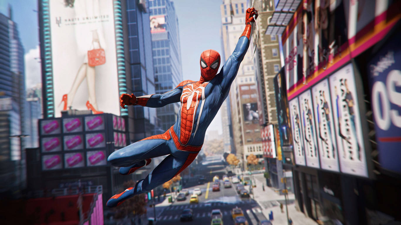 “Spiderman på en mission for at redde verden” Wallpaper
