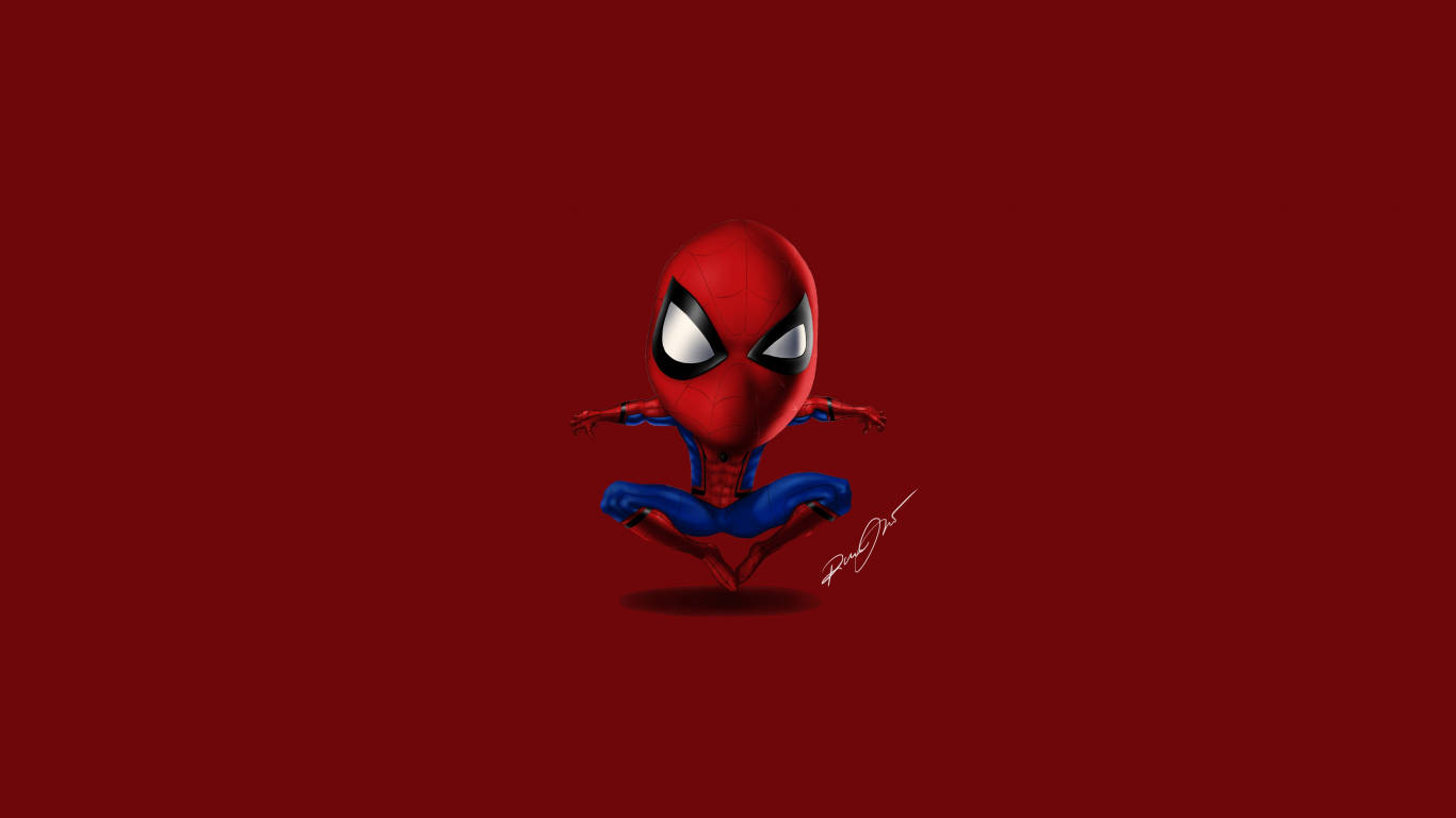 Superhero Spiderman Unleashing His Power Wallpaper