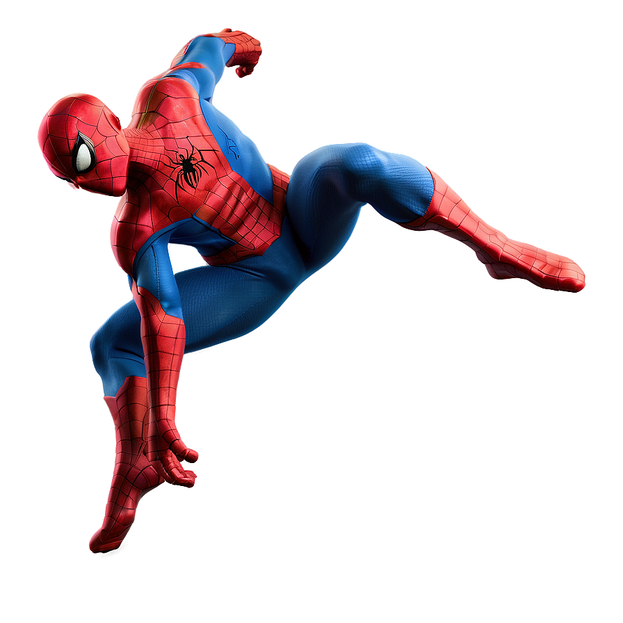 Spiderman Action Pose Transparent Png Dtw5 PNG