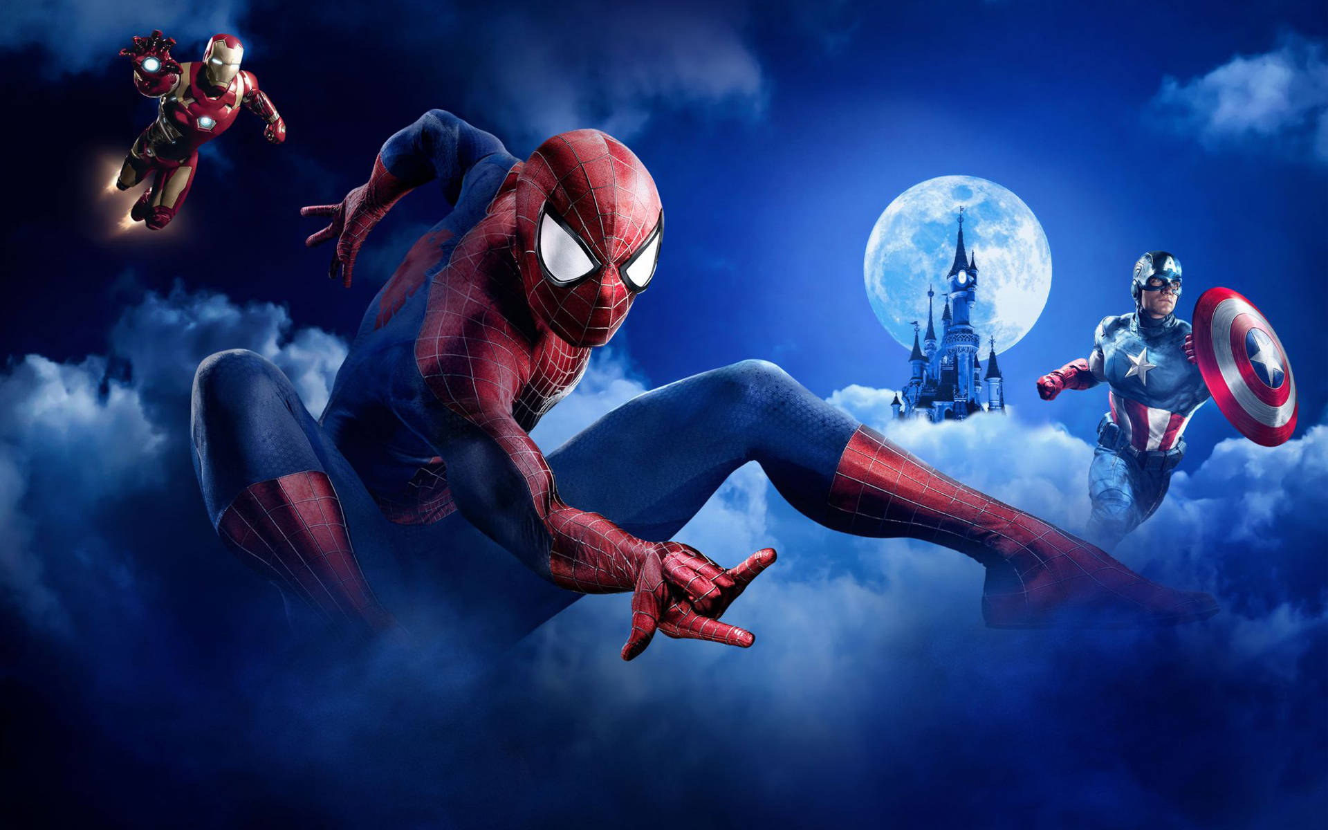 Download Spiderman And The Marvel Superheroes Wallpaper 