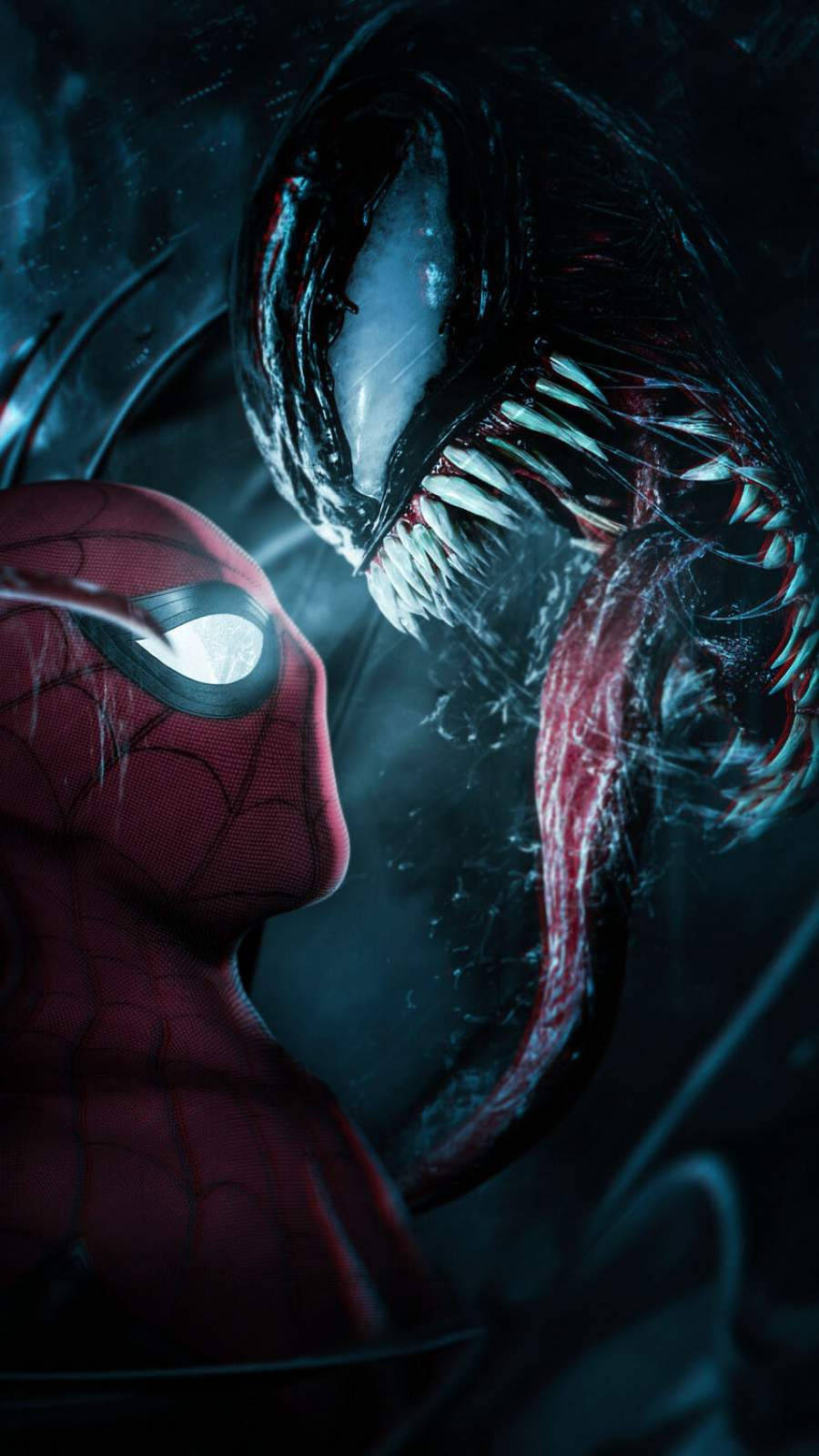 Spiderman And Venom Iphone Wallpaper