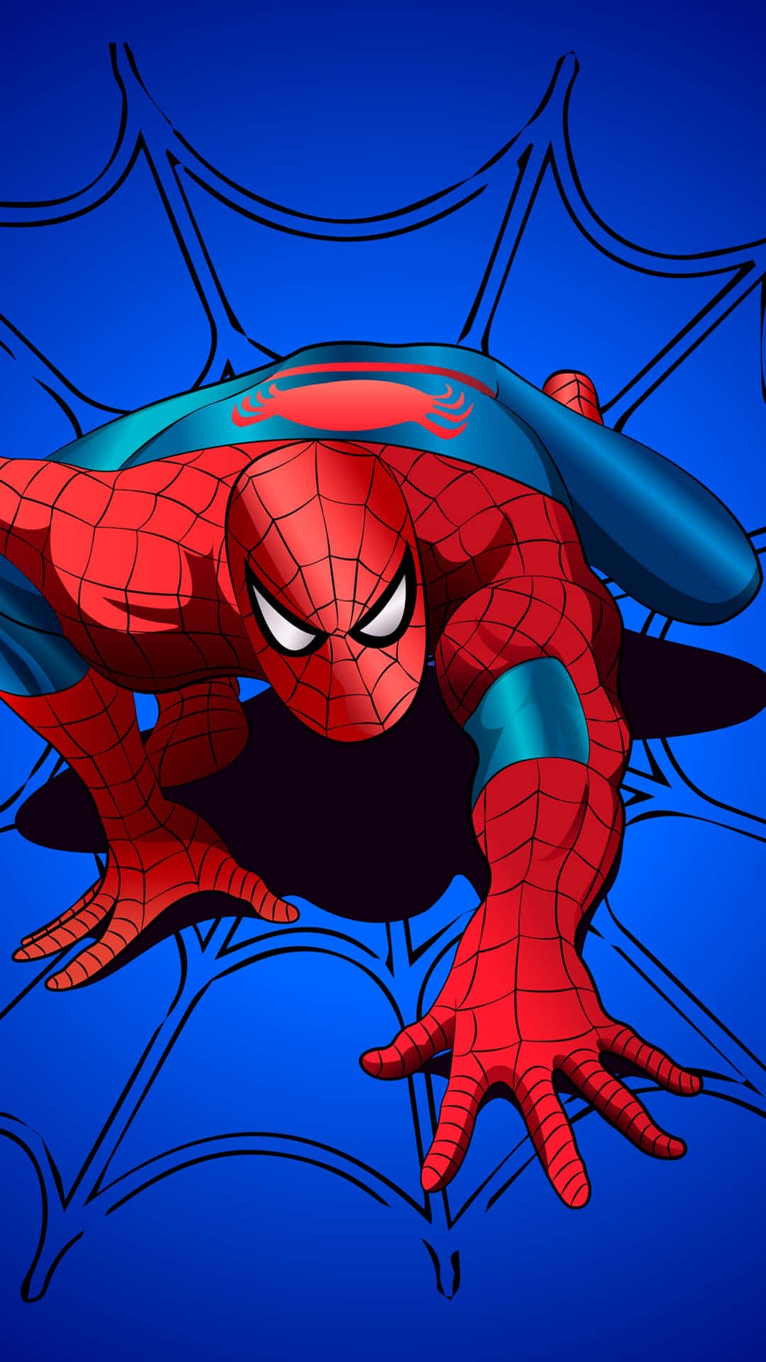 "Spiderman Swinging Into Action"