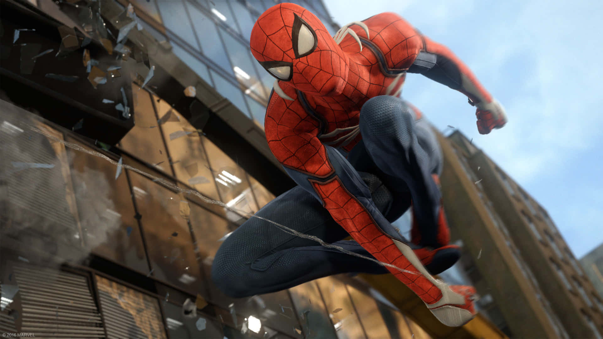 Peter Parker Tager På Sin Spændende Anden Identitet - Spiderman.