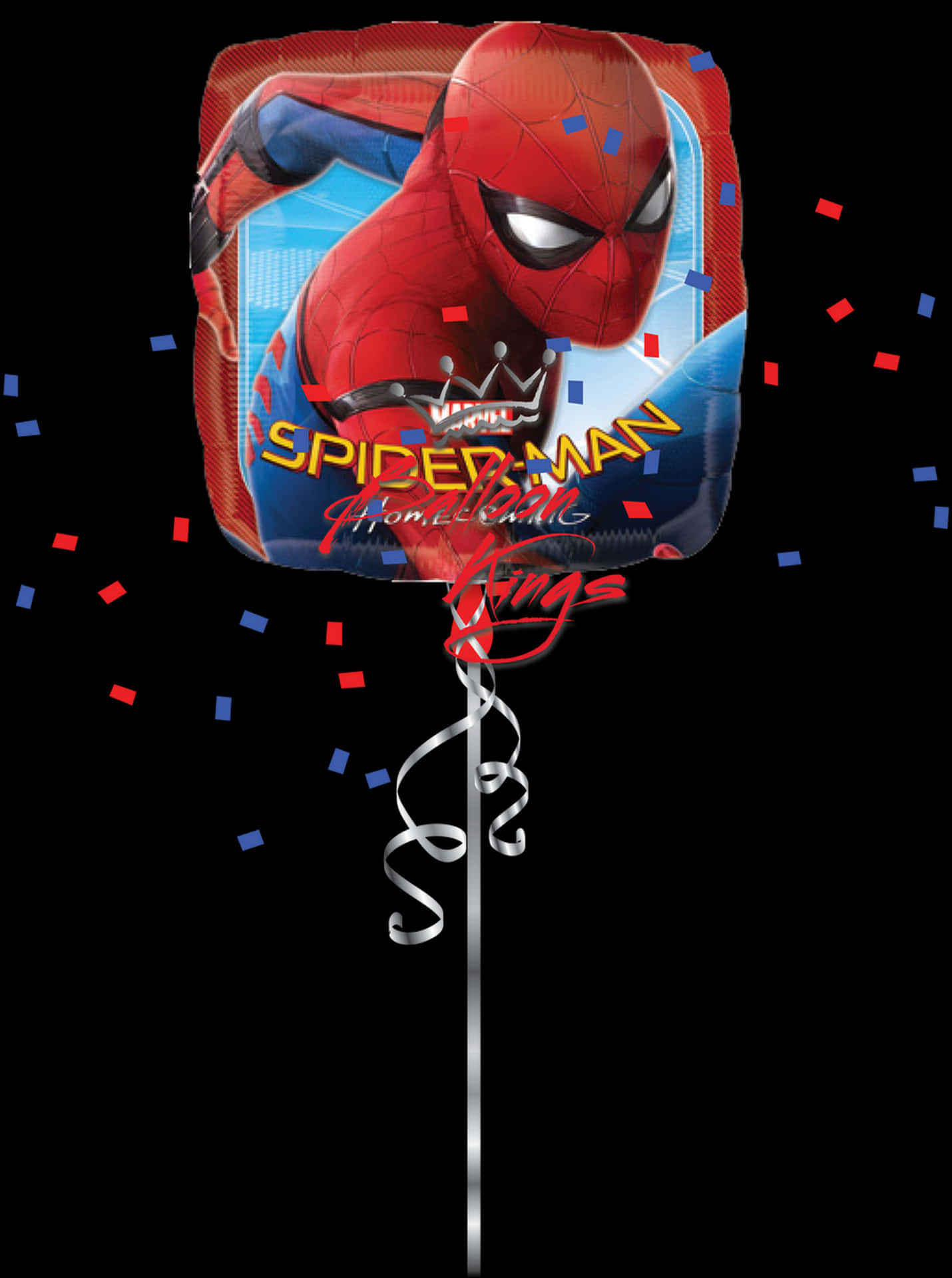 Spiderman Balloon Celebration PNG