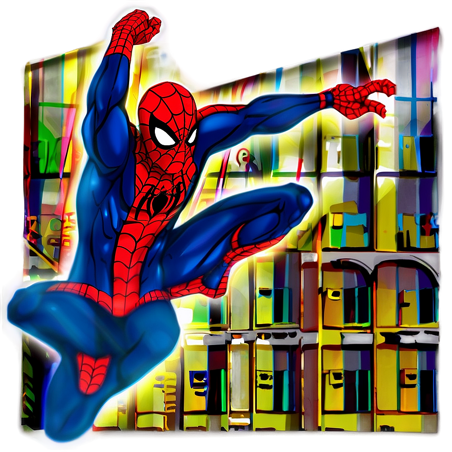 Spiderman City Background Transparent Png Wrk7 PNG