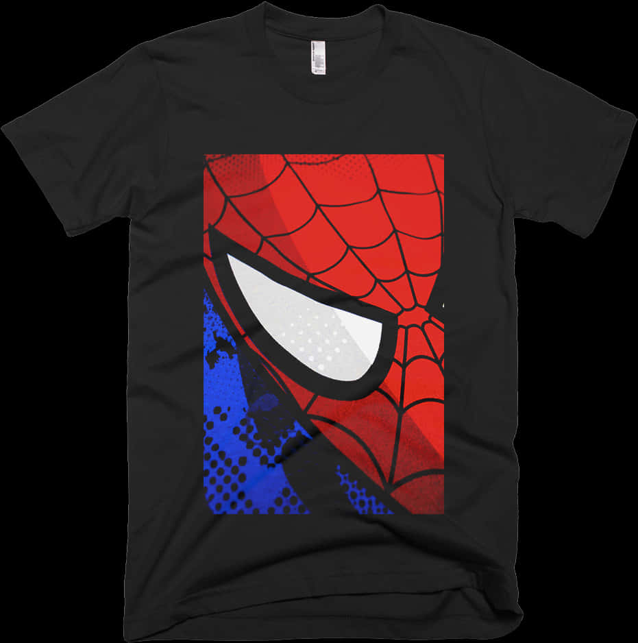 Spiderman Closeup Tshirt Design PNG