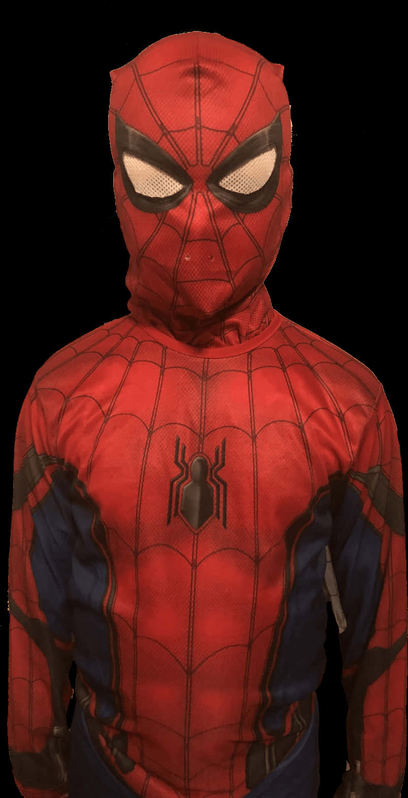 Spiderman Costume Portrait PNG