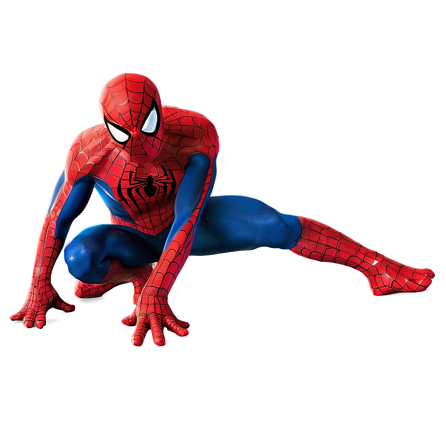 Spiderman Crouching Transparent Png Dxj92 PNG