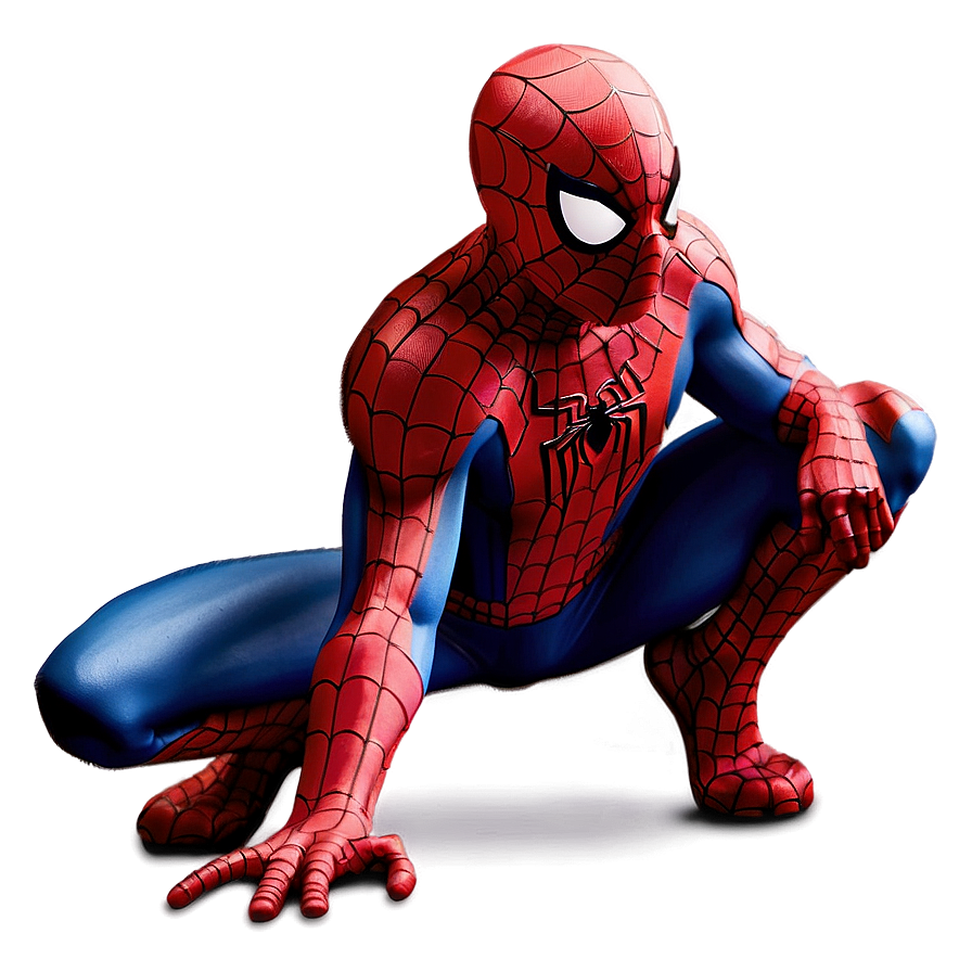 Spiderman Crouching Transparent Png Llg31 PNG