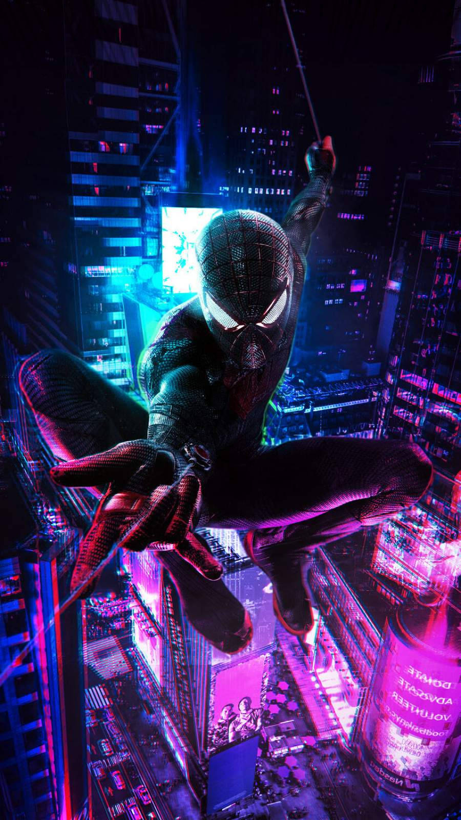 Spiderman Cyberpunk Iphone X Background