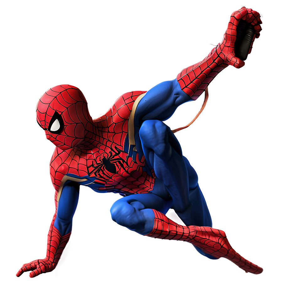 Spiderman Fight Pose Transparent Png 05262024 PNG