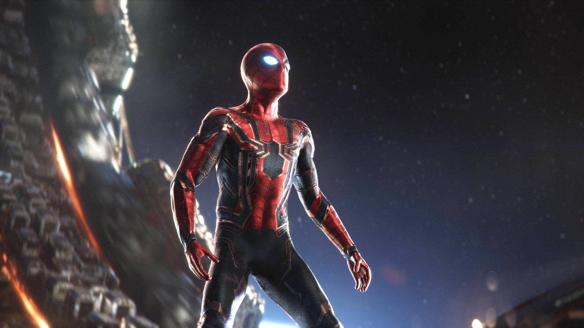 Spiderman Iron Spider Exoskeleton Wallpaper