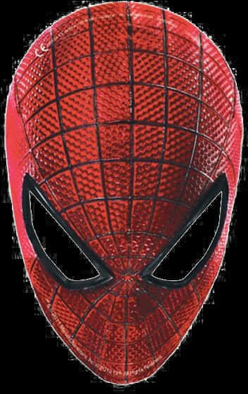 Spiderman Mask Closeup PNG