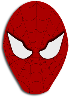 Spiderman Mask Graphic PNG