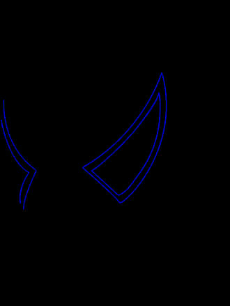 Spiderman Mask Outline PNG