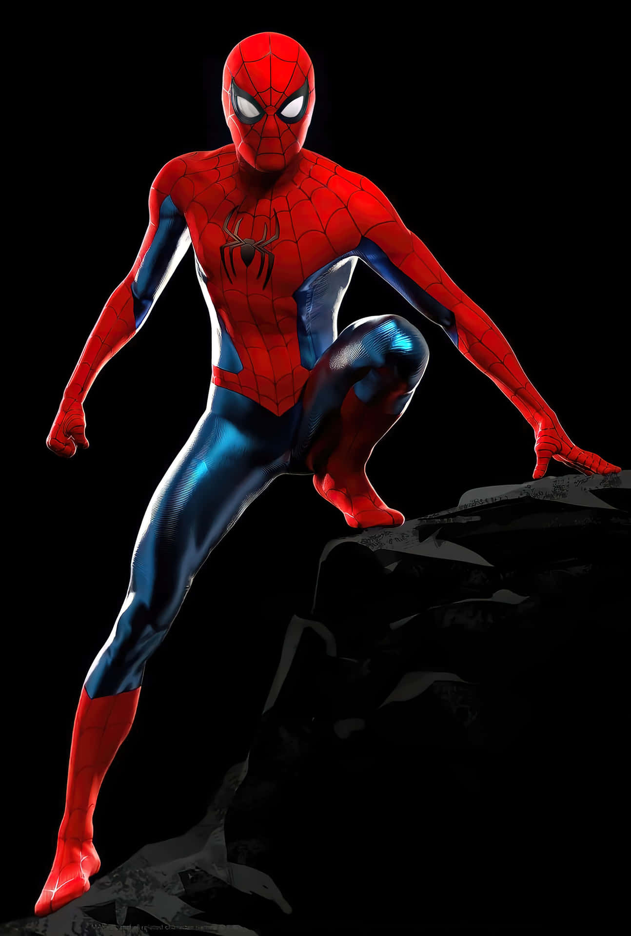 Spiderman PFP Strikes A Pose Wallpaper