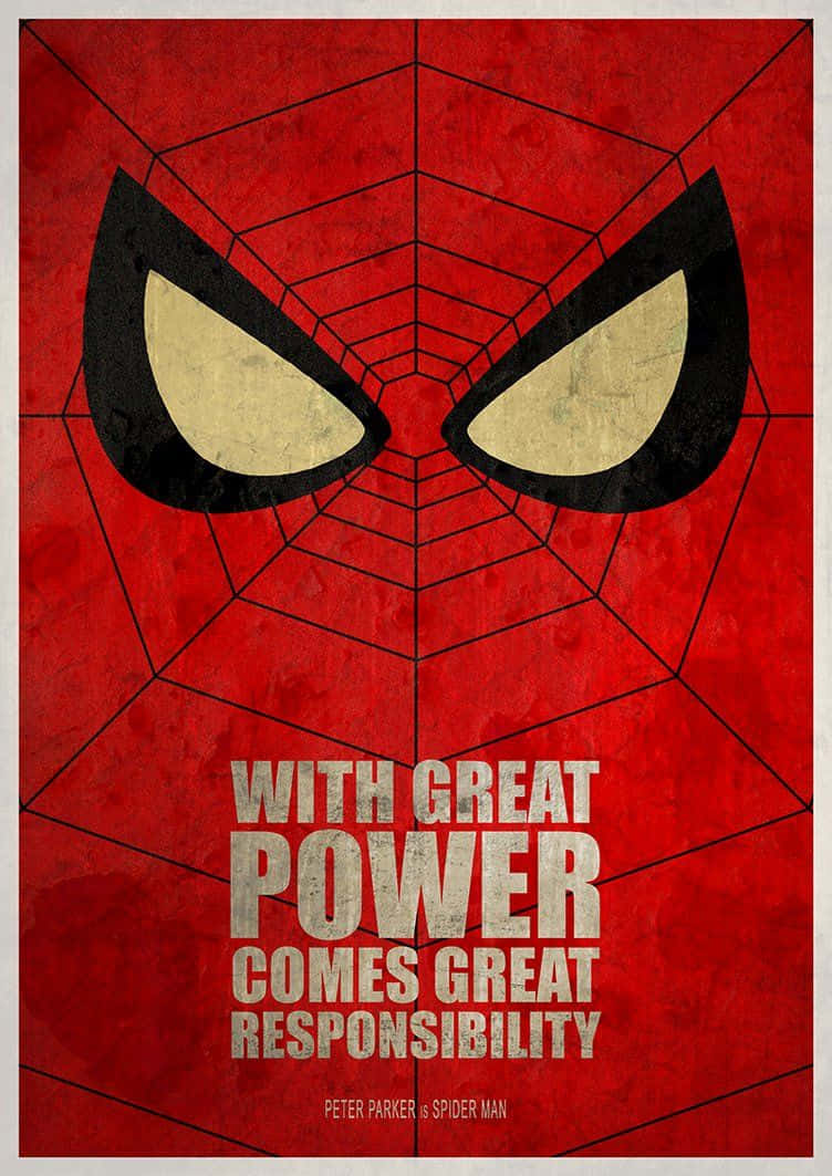 Affiche De Pouvoir Et Responsabilité De Spider-man Fond d'écran