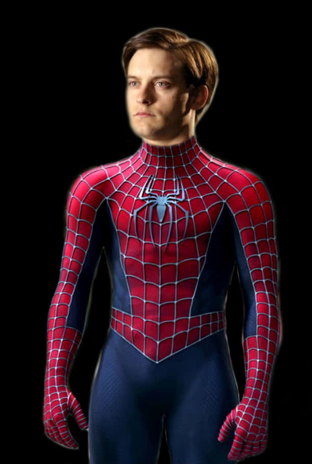 Spiderman Suit Portrait PNG