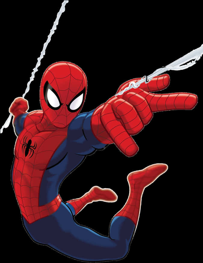 Download Spiderman Swinging Action Pose | Wallpapers.com