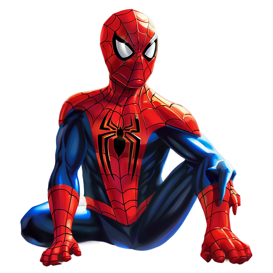 Spiderman Transparent Artwork Png 05262024 PNG