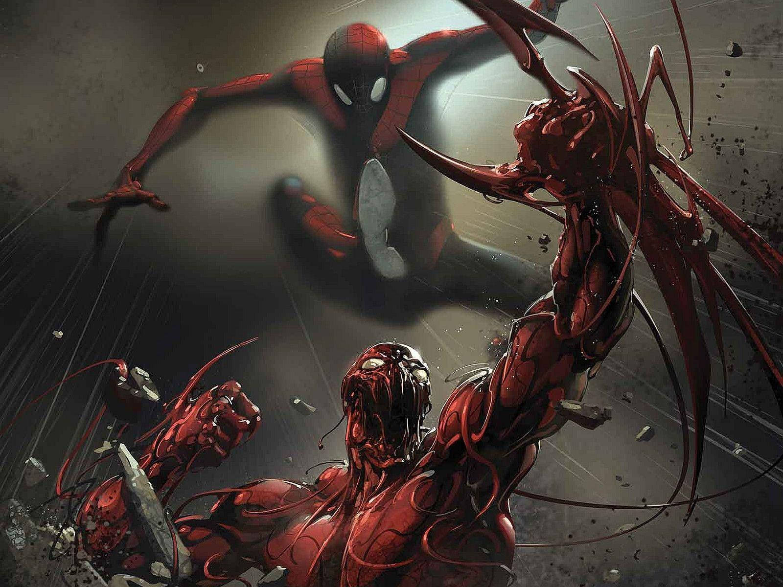 Spiderman Vs Carnage Wallpaper