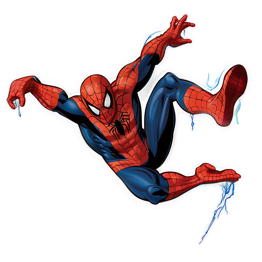 Spiderman Web Slinging Transparent Png 05262024 PNG