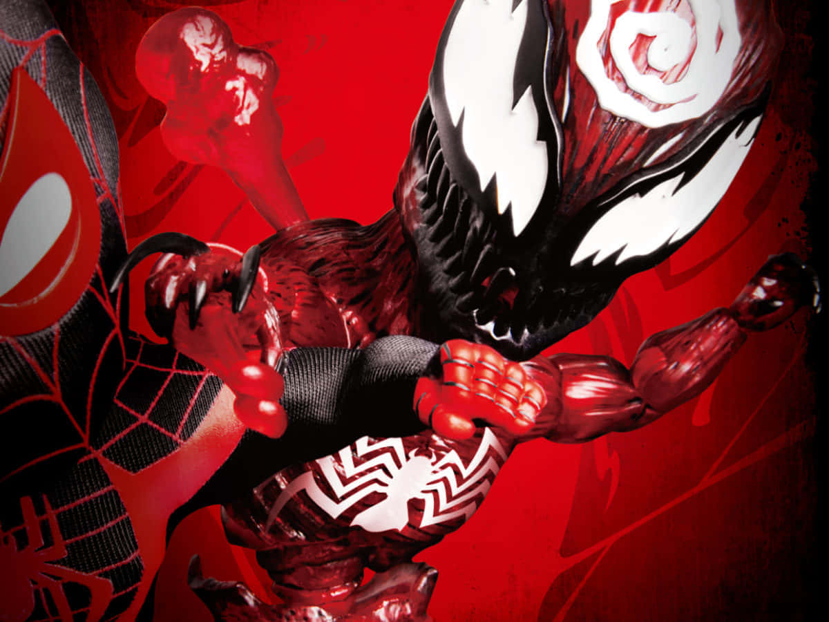 Spiderman Y Venom, Héroes Contra Carnage - Escenario Maximum Carnage. Fondo de pantalla
